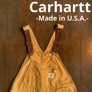 USA製!【Carhartt カーハート】ダブルニーオーバーオール