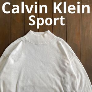 大人気!【Calvin Klein Sport】モックネック ニット USA製