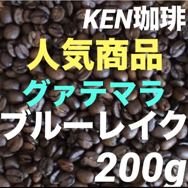 自家焙煎コーヒー豆 当店人気商品 ブルーレイク グァテマラ産 200g 注文後焙煎 KEN珈琲
