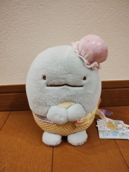 すみっコぐらし ぺんぺんアイスクリームスタンド とかげ もっちり〜ぬいぐるみ すみっコぐらし