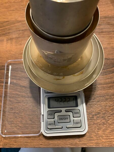 【純銀 422g】銀盃 酒器 純銀刻印あり6点 シルバー ぐい呑 つぶし SILVER 銀杯