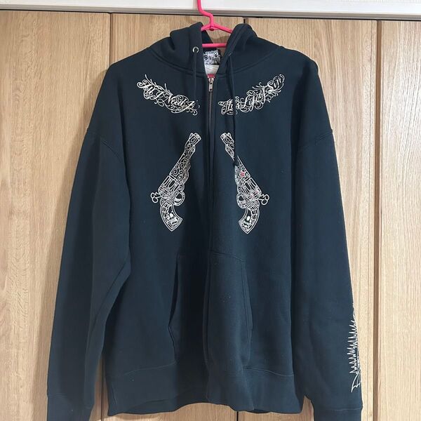 SAVOY clothing 厚手 XL 秋 冬 パーカー ジップアップ ブラック フルジップパーカー ジップパーカー 長袖