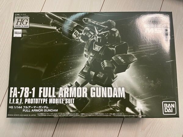 BANDAI SPIRITS HG 1/144 フルアーマーガンダム 機動戦士ガンダム MSD 未組立品 バンダイ プラモデル