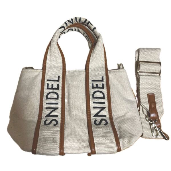 snidel ロゴハンドバッグ ショルダー付き ショルダーバッグ ハンドバック トートバッグ 2way バッグ