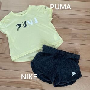 PUMATシャツ NIKEショートパンツ運動会セット120130