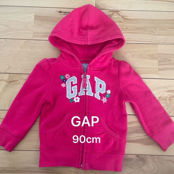 GAP babygap 90cm ピンクパーカー難あり