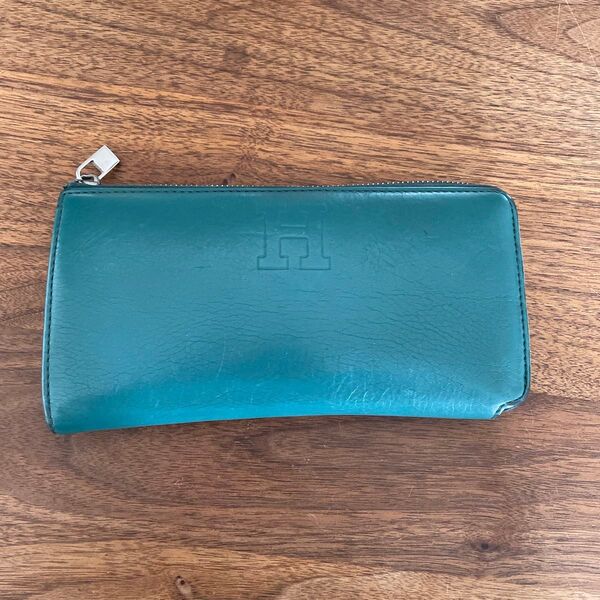 ◆HIROFU ヒロフ センプレ L字ファスナー 長財布◆ 本革 ロゴ刻印 MADE IN ITALY