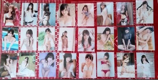 グラビアアイドル女性 花咲れあ 写真 Lサイズ生写真裏には英数字記載あり画像参照 即スリーブ保管 24枚セット 画像は表裏です。