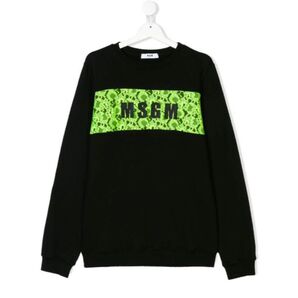 MSGM KIDS レースパネル スウェット トレーナー 14yrs