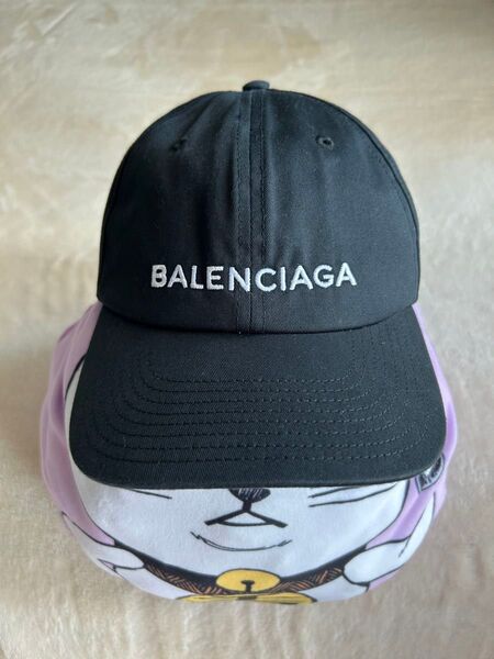 BALENCIAGA バレンシアガ ロゴ キャップ ブラック L/58 ユニセックス