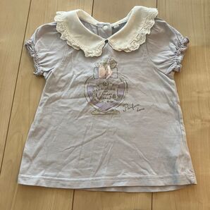 オンワード樫山 女の子 半袖Tシャツ パープル