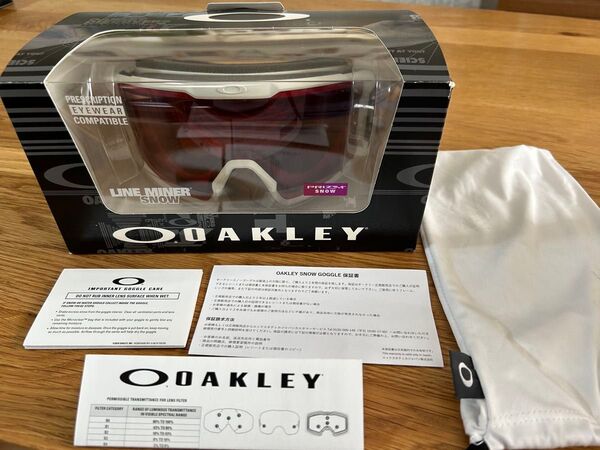 OAKLEY LINE MINER SNOW 中古品 ゴーグル オークリー ゴーグル ラインマイナー 国内正規品 送料無料