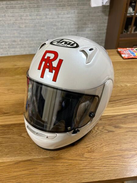 送料無料 Arai フルフェイスヘルメット PROFILE プロファイル Lサイズ」中古品 ハスラム風 シールドダブルレンズ