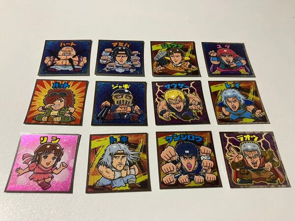北斗のマン35周年シール ロッテ ステッカー 12枚セット 北斗の拳 新品未使用