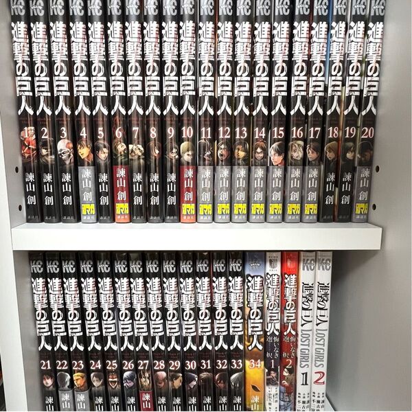 【新品】進撃の巨人 セット 1〜34巻 関連本4巻 (全38冊) 全巻セット スピンオフ付き 未読品