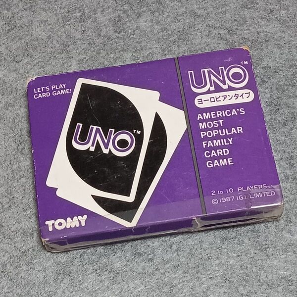 UNO ウノヨーロピアンタイプ カードゲーム TOMY 取説有り 昭和レトロカード108枚
