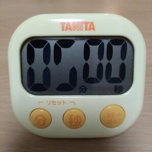 液晶不良 タニタ tanita キッチン イエロー 動作OK 電池なし