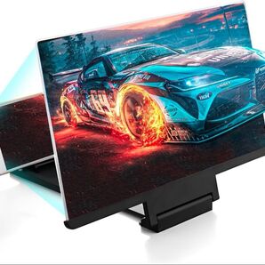 スクリーンアンプ 正規品 スマホ拡大鏡スタンド ノウボーダー スマホスクリーン拡大鏡 スマホ拡大鏡ホルダー HD 5倍 3D 携帯
