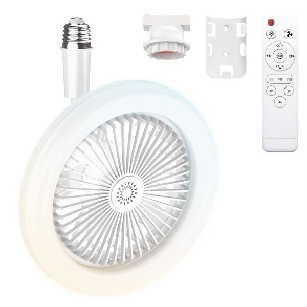 シーリングファンライト ファン付き照明 サーキュレーター 照明 LED 扇風機 24W 100W相当 2000LM E26口金