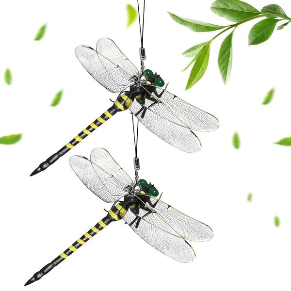 おにやんま君 オニヤンマ君 虫除け 吊り下げ トンボ 模型 12cm 本物サイズ 安全ピン付き防虫 虫除けグッズ アウトドア 2個