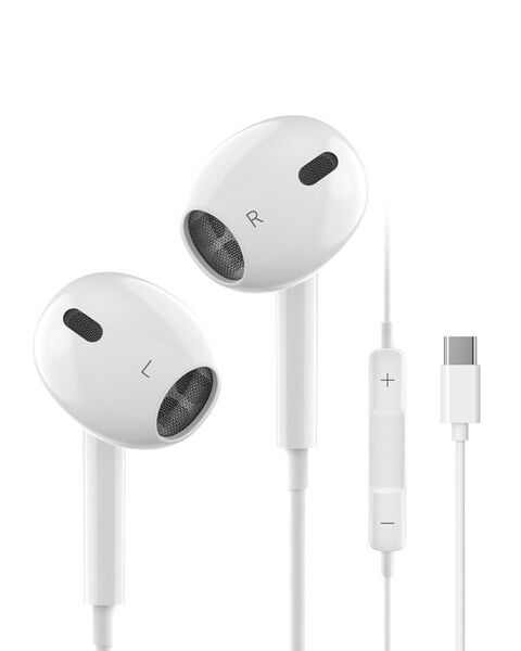 イヤホン タイプc イヤホン【2025年新バージョン iPhone15/16対応】 有線HiFi ノイズキャンセリング 重低音