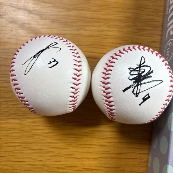 福岡 ソフトバンクホークス 周東佑京 柳田悠岐 サインボール プリント ボール SoftBankHAWKS