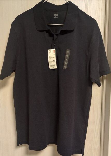 ユニクロ ドライカノコポロシャツ メンズ XL ネイビー 半袖