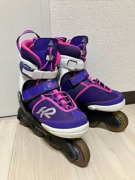 ジュニア インラインスケート マーリー プロ MARLEE PRO ピンク/パープル