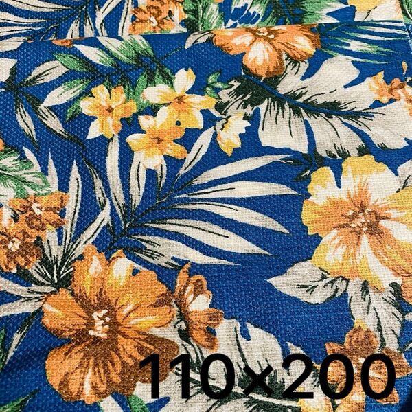 【今だけ価格】布生地 110×200 ハワイ風 夏 リゾート 生地 手芸 ハンドメイド 花柄