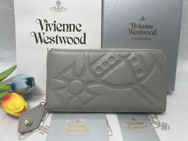 Vivienne Westwood 財布 ヴィヴィアンウエストウッド 長財布 型押し ラウンドファスナー プレゼント新品未使用06