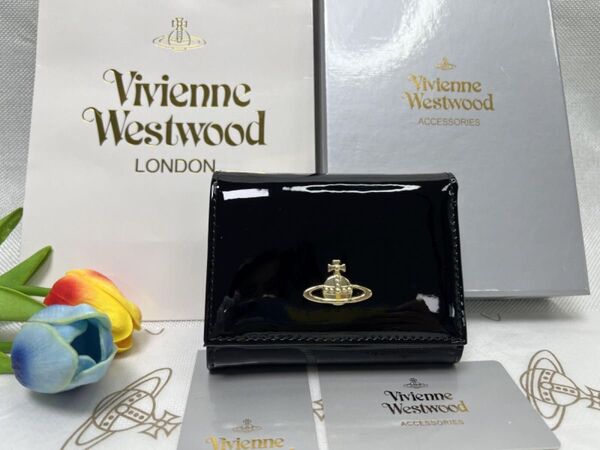 ヴィヴィアンウエストウッド 三つ折り財布 Vivienne Westwood 財布 がま口口金 レディース 財布 新品 22