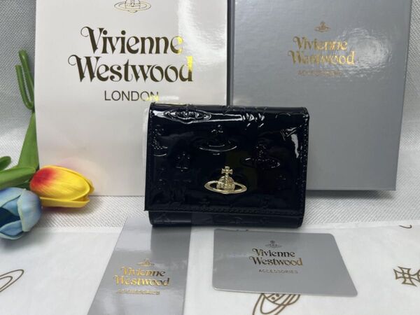 ヴィヴィアンウエストウッド 三つ折り財布 Vivienne Westwood 小型財布 がま口 レディース 財布 新品 35