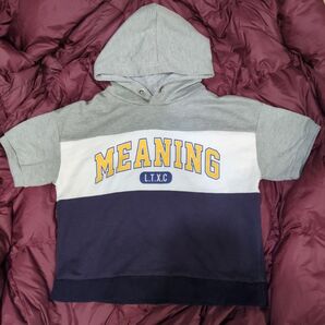 【最終値下げ】Lovetoxic 半袖 パーカー M(150)