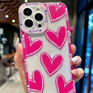 iphone12promaxケース ピンク 可愛い ハート