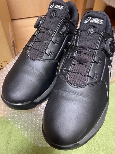 【美品】【3ラウンド使用のみ】アシックス ゴルフシューズ ゲルエース 1111A229