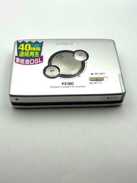 aiwa カセットプレーヤー PX380 ジャンク品