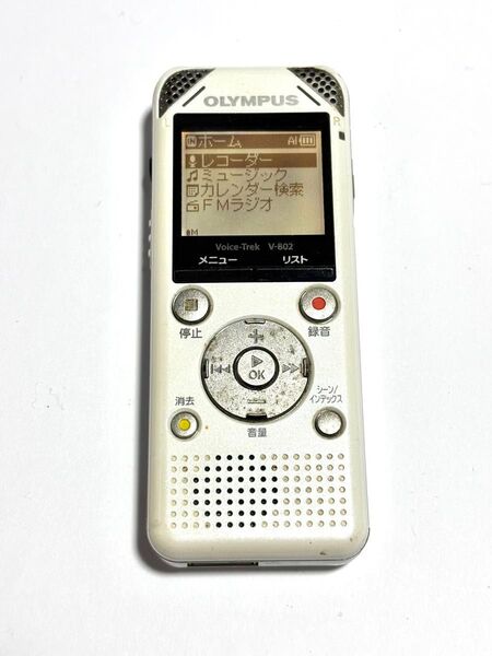 オリンパス ICレコーダー ボイスレコーダー V-802 動作品 ホワイト