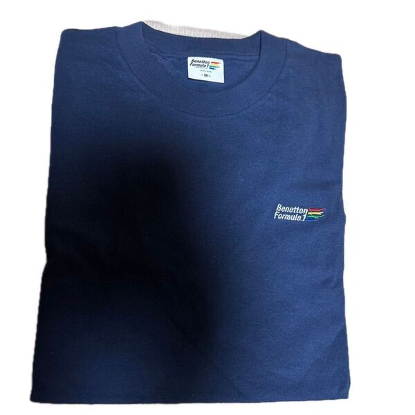 新品未使用 最終値下け!!Benetton Formula1 Tシャツ ネイビー M【追記あり】