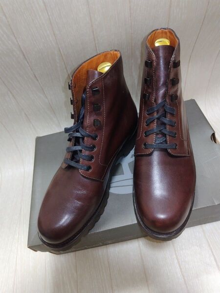 中古 J M WESTON ジェイエムウェストン ショートブーツ ダークブラウン 7C 25.5㌢
