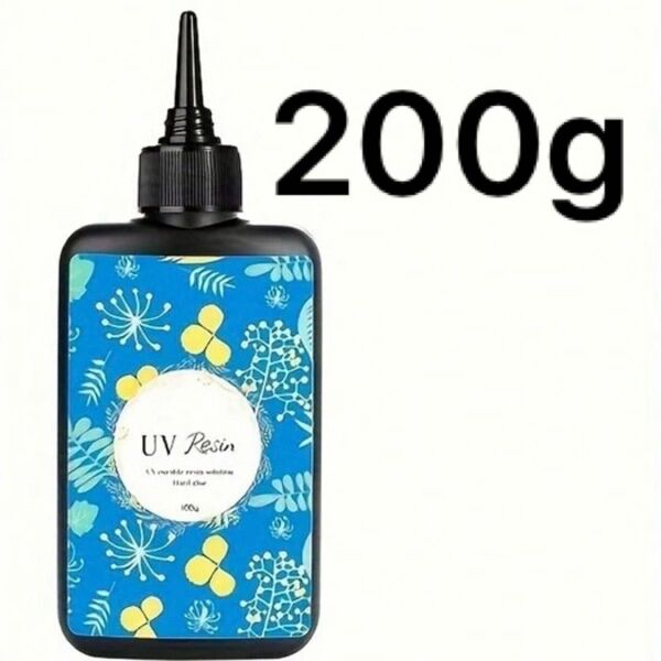 UVレジン液 1本100g 200g ハードタイプ 大容量 透明UVレジン液 低中粘度 クリア 高透明