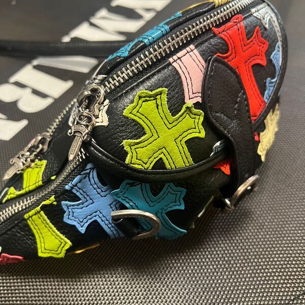 ◆再々入荷!クロスパッチ!!スナットパック ウエストバック ボディバッグ ダガー 付きで超カッコいい!!!高級感あり!!