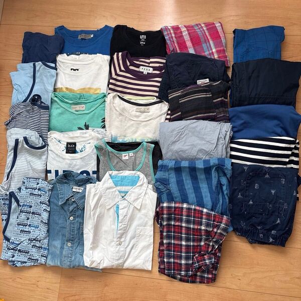 150 夏服 男の子 半袖Tシャツ ハーフパンツ 短パン セット まとめ売り