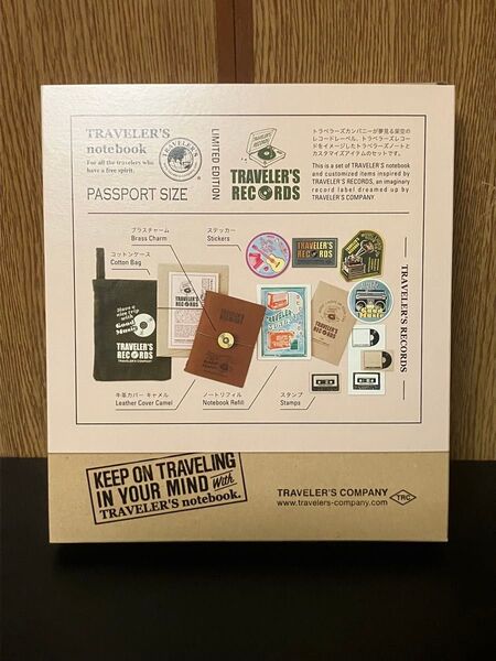 トラベラーズノート パスポートサイズ 限定版 レコード 未開封品