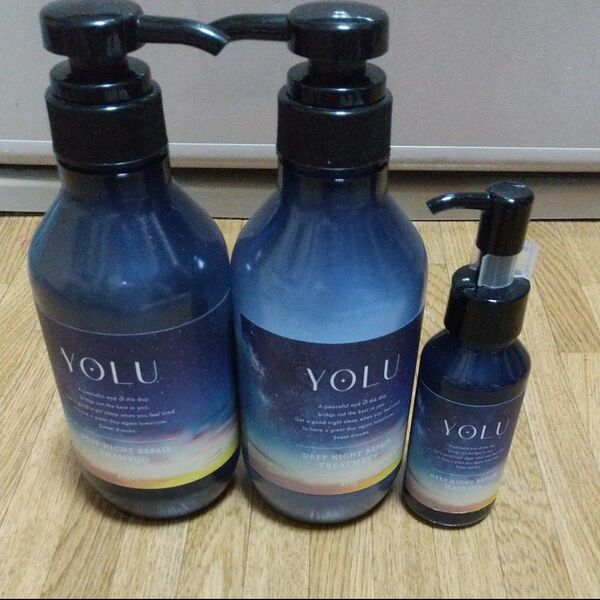 YOLU ヨル ディープナイトリペア シャンプー&トリートメント&ヘアオイル 3点セット