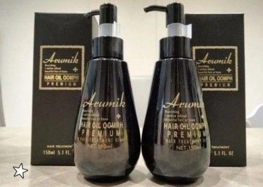 最高級 アルミック ヘアオイル ウムフ プレミアム 洗い流さないトリートメント美容室専売品 150ml 2本 箱入 新品 未開封