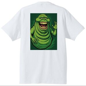 【新品未使用】ゴーストバスターズ スライマー tシャツ バックプリント おもしろtシャツ パロディ 面白い 映画