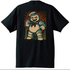【新品未使用】ゴーストバスターズ マシュマロマン tシャツ バックプリント おもしろtシャツ パロディ 面白い 映画