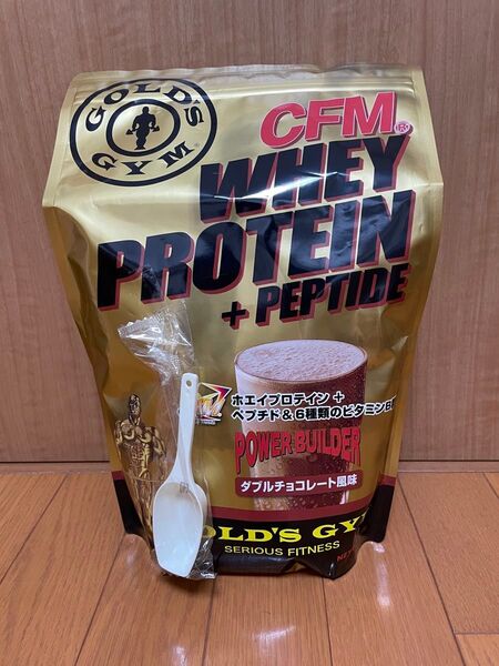 ゴールドジム CFMホエイプロテイン+ペプチド ダブルチョコレート風味 900g