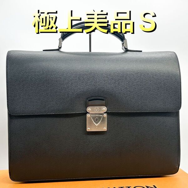 ルイヴィトン ロブスト 1 ブリーフケース ビジネスバッグ アルドワーズ レザー タイガ ハンドバッグ