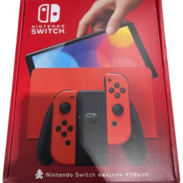 新品未使用 店舗印無し Nintendo Switch 有機ELモデル マリオレッド 希少